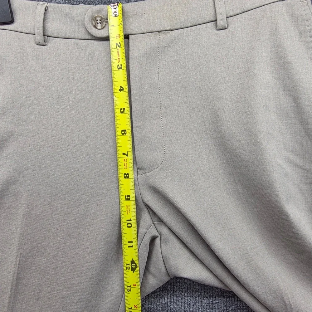 Peter Millar Men's Classic Fit Flat Front Chino Dress Pants Tan Size 33‎ EB50